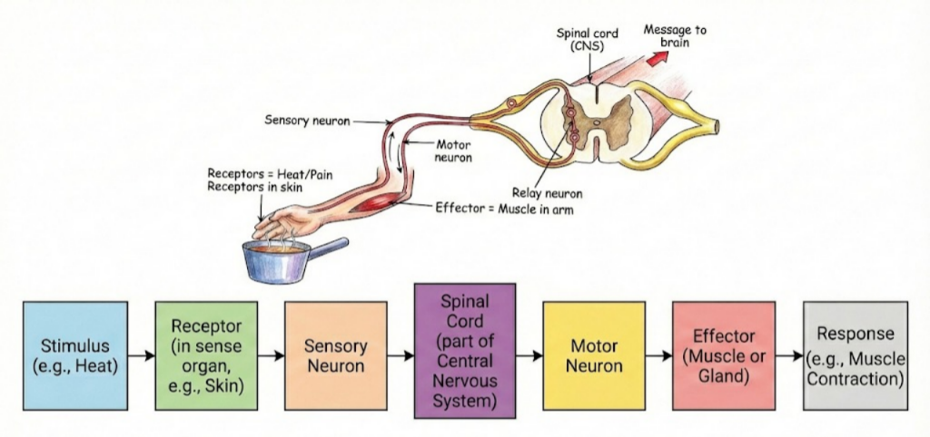 Reflex Arc Flow Chart